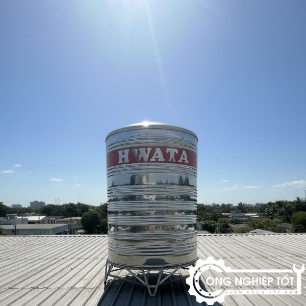 Bồn nước inox 500L có độ bền cao và khả năng chống rỉ sét ngoài trời